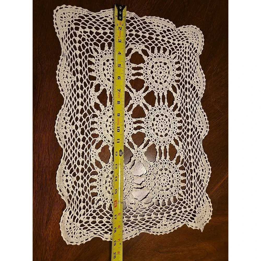Vtg Lot‎ Crochet embroidered table linens lot, Lace , Napkins Topper